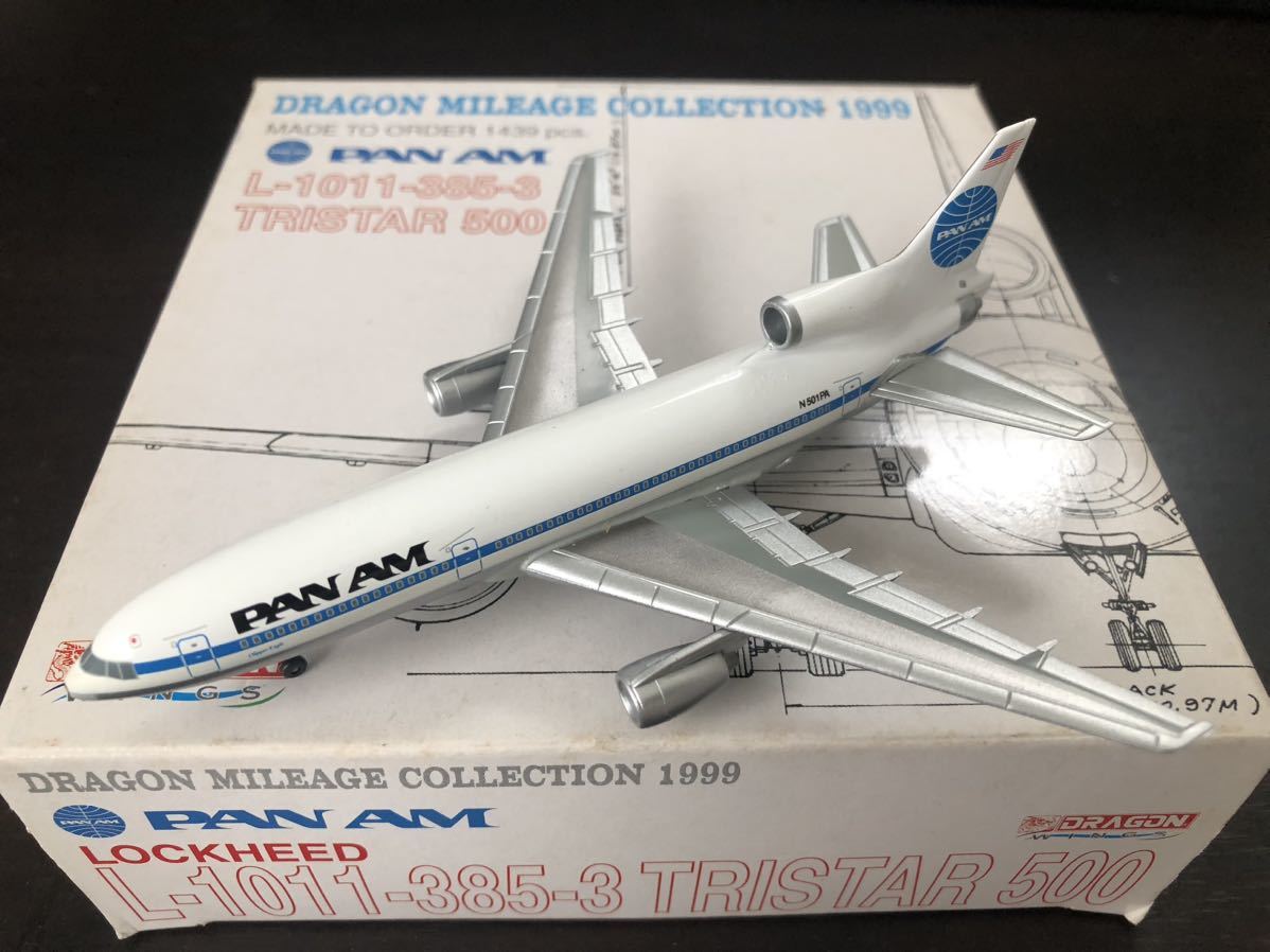 Dragon Wings 1/400 L-1011-385-3 TRISTAR 500 PAN AM N501PA DRAGON MILEAGE COLLECTION 1999_画像1