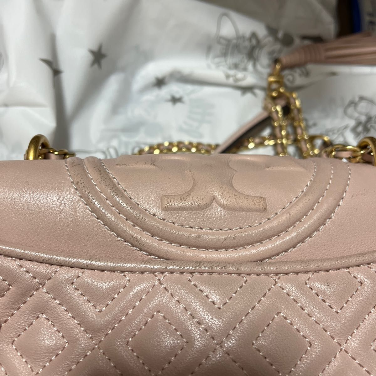 トリーバーチ TORY BURCH キルティングレザー ショルダーバッグ