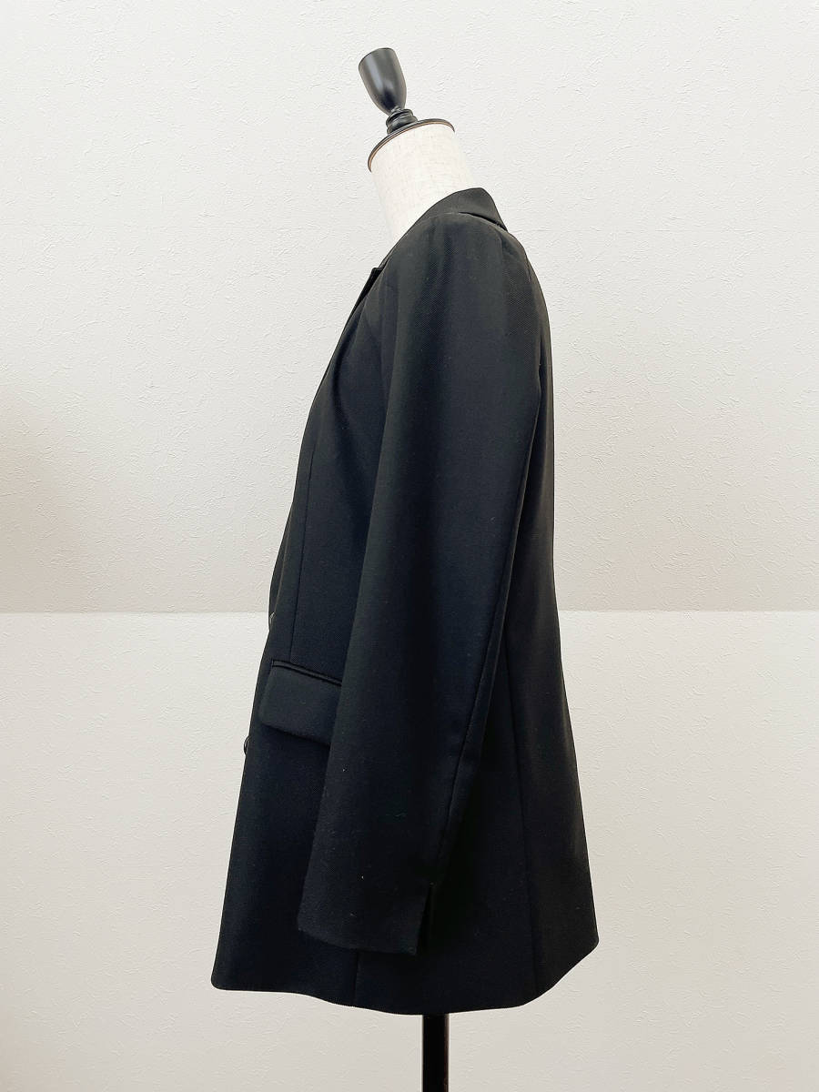  новый товар INDIVI... двойной жакет черный чёрный XXXS XXS 3 номер XS 5 номер маленький размер Indivi tailored jacket сделано в Японии 