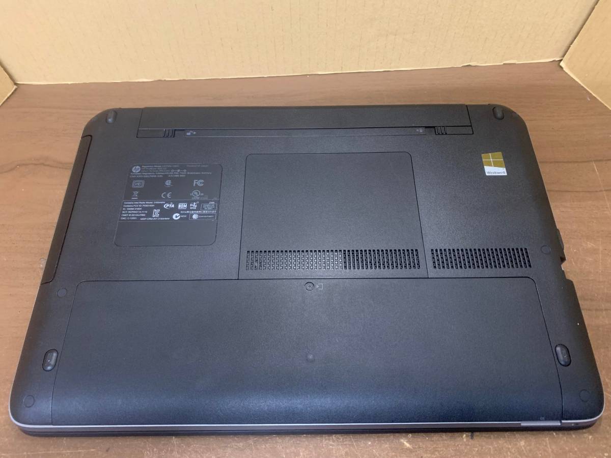 HP ProBook 450 15インチ 3205U G2 メモリ2GB 1.50GHz ジャンク
