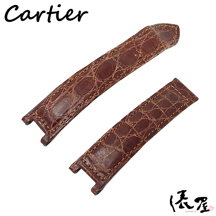 俵屋】カルティエ パシャ 38mm 純正ベルト Dバックル用 ブラウン
