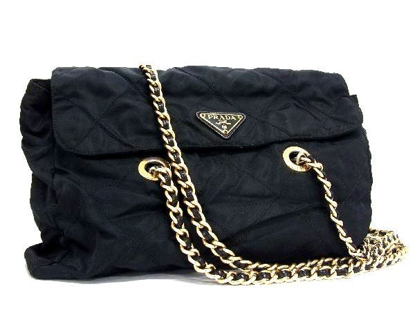 ヤフオク! - 1円 PRADA プラダ テスートナイロン チェーン キル...