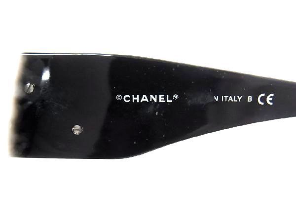 1円 CHANEL シャネル 5113-A c.1232/8G 56□16 130 3N ココマーク カメリア サングラス メガネ 眼鏡 アイウェア ブラック系 BC6108ハオ_画像5