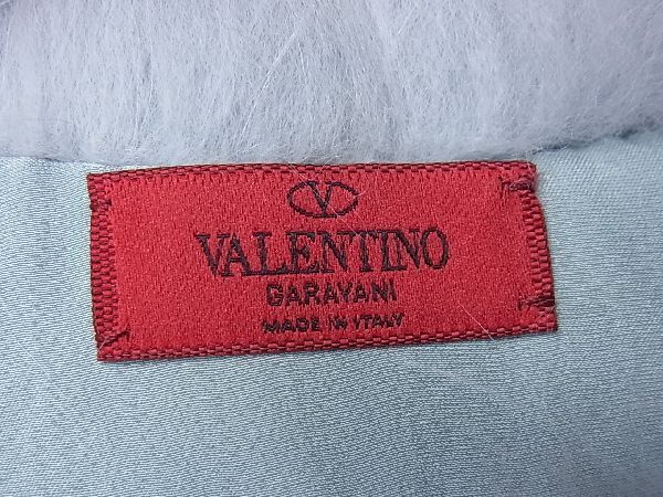 # new goods # unused # VALENTINO GARAVANI Valentino galava-ni blue fox fur hand warmer light blue series AD7366seZ