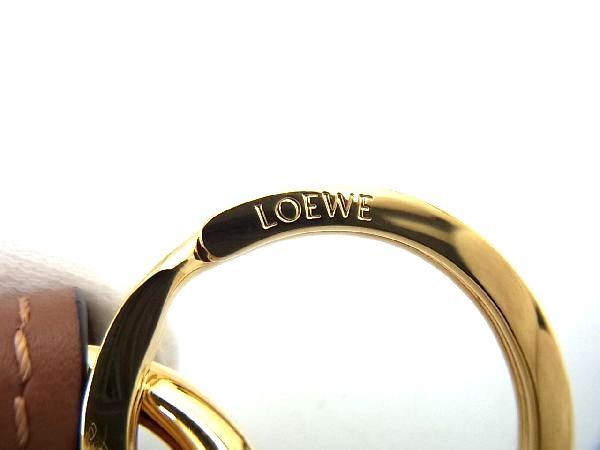 # новый товар # не использовался # LOEWE Loewe дыра грамм кольцо для ключей брелок для ключа сумка очарование мужской женский оттенок коричневого AD0336aZ