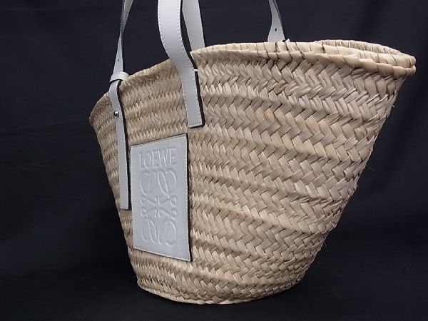 □新品同様□ LOEWE ロエベ アナグラム バスケットバッグ ラフィア