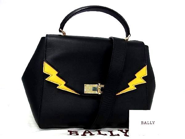 ■新品■未使用■ BALLY バリー レザー 2WAY ワンハンドル ハンドバッグ ショルダー 手提げかばん 肩掛けかばん ブラック系 AF2197キP