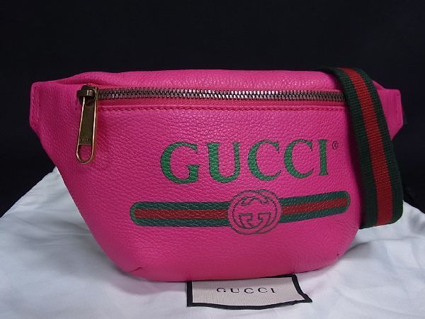 □新品同様□ GUCCI グッチ 527792 シェリーライン レザー ボディ