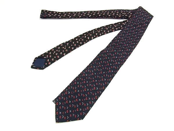 # новый товар # не использовался # PRADA Prada шелк 100% общий рисунок галстук бизнес мужской темно-синий серия DA2430aZ