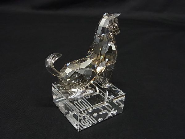 # редкий # новый товар # не использовался # SWAROVSKI Swarovski crystal . главный . собака произведение искусства украшение интерьер прозрачный AH2246aZ