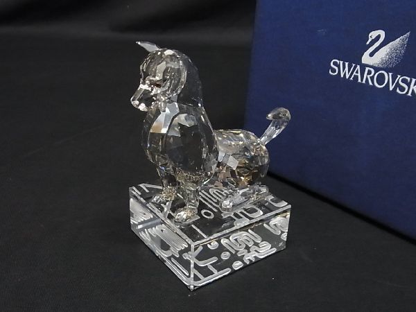 # редкий # новый товар # не использовался # SWAROVSKI Swarovski crystal . главный . собака произведение искусства украшение интерьер прозрачный AH2246aZ