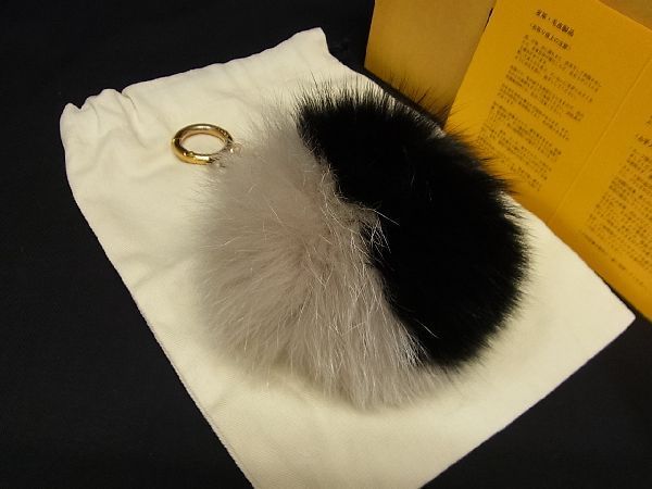 衝撃特価 フォックスファー×レザー フェンディ FENDI □極美品