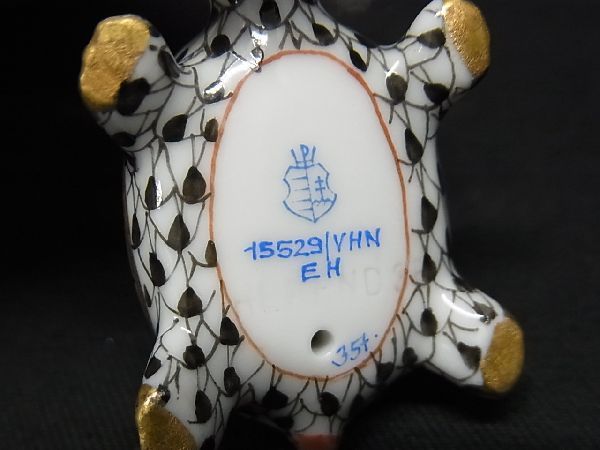 ★決算特価商品★ Herend □美品□ ヘレンド 亀 タートル 磁器製 ゲデレ その他