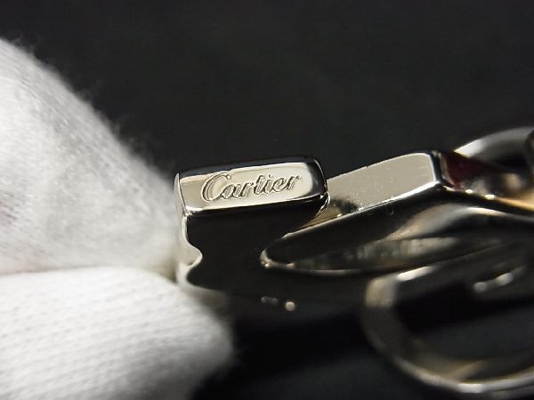 # new goods # unused # Cartier Cartier 2C Logo charm key holder key ring accessory men's lady's silver group AH4919oZ