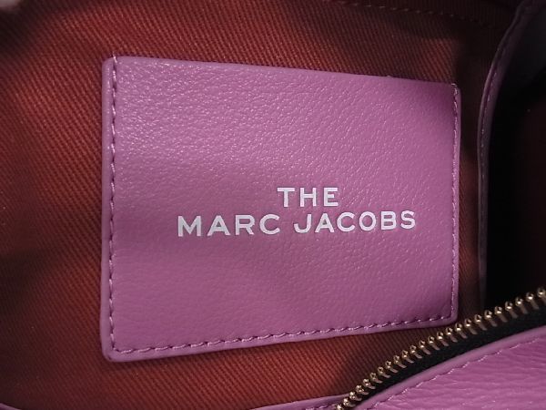 ■新品■未使用■ MARC JACOBS マークジェイコブス THE TOTE BAG 22AW レザー 2WAY ハンドバッグ トート ショルダー ピンク系 AJ0583UZ_画像9