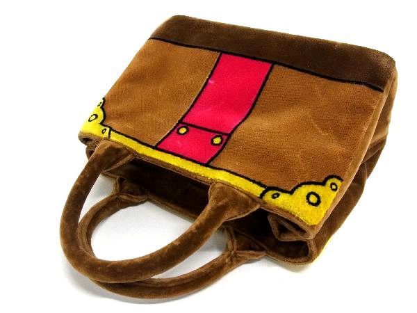 □美品□ PRADA プラダ 1BA038 ミニカナパ ベルベット 2WAY