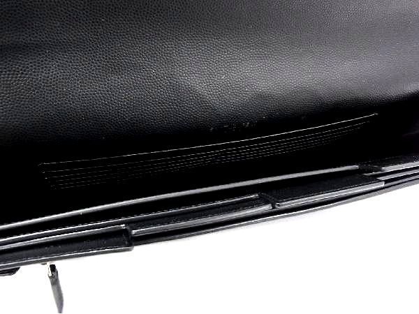 極美品 SAINT LAURENT サンローラン レザー クラッチバッグ セカンドバッグ 手持ちかばん メンズ ブラック系 AI7420アZ 