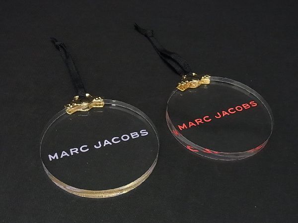 ■新品■未使用■ MARC JACOBS マークジェイコブス ラウンド オーナメント オブジェ インテリア 2点セット クリア系 AI8740QZ_画像2