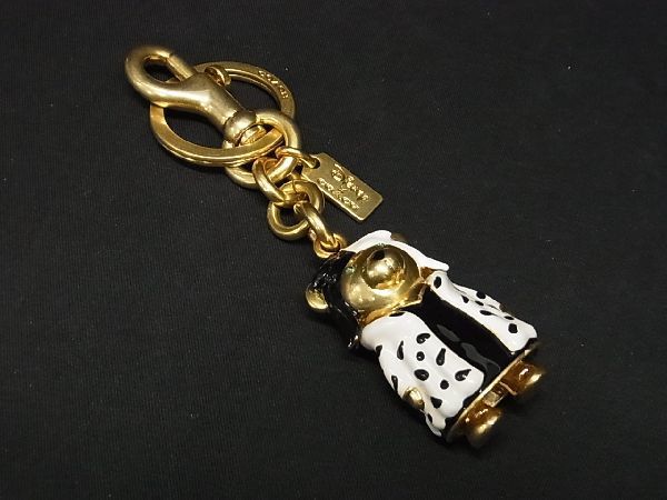 # new goods # unused # COACH Coach Disney collaboration vi Ran zkruela bag charm key holder white group × black group BC5528sZ