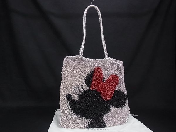 # rare # new goods # unused # ANTEPRIMA Anteprima Disney Minnie Mouse wire bag PVC wire tote bag pink series AH2789kiZ