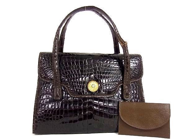 【2022春夏新色】 ヴィンテージ フェンディ FENDI ■希少■極上■本物■ クロコダイル V2016XN ブラウン系 手持ちかばん 手提げかばん ハンドバッグ ハンドバッグ 【2022春夏新色】 ヴィンテージ フェンディ FENDI ■希少■極上■本物■ クロコダイル V2016XN ブラウン系 手持ちかばん 手提げかばん ハンドバッグ ハンドバッグ