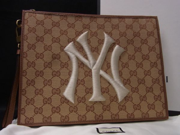 □極美品□ GUCCI グッチ 547796 ニューヨーク ヤンキース GG ...