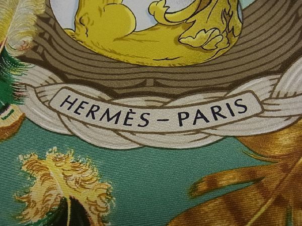 国内初の直営店 HERMES スカーフ 未使用 カレ90 シルク エルメスの卵 お針子さん