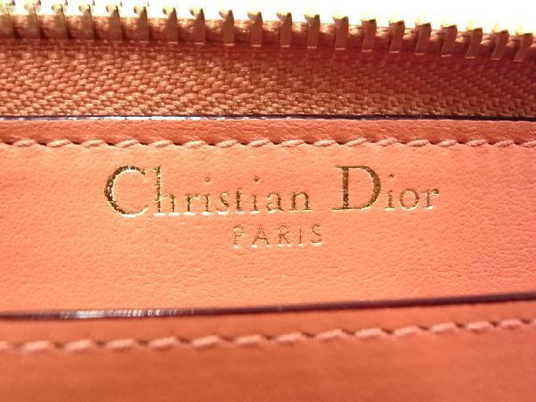 ■新品■未使用■ Christian Dior ディオール レザー ラウンドファスナー 長財布 ウォレット 小銭入れ レディース ブルー系 AJ4425ｍz_画像5