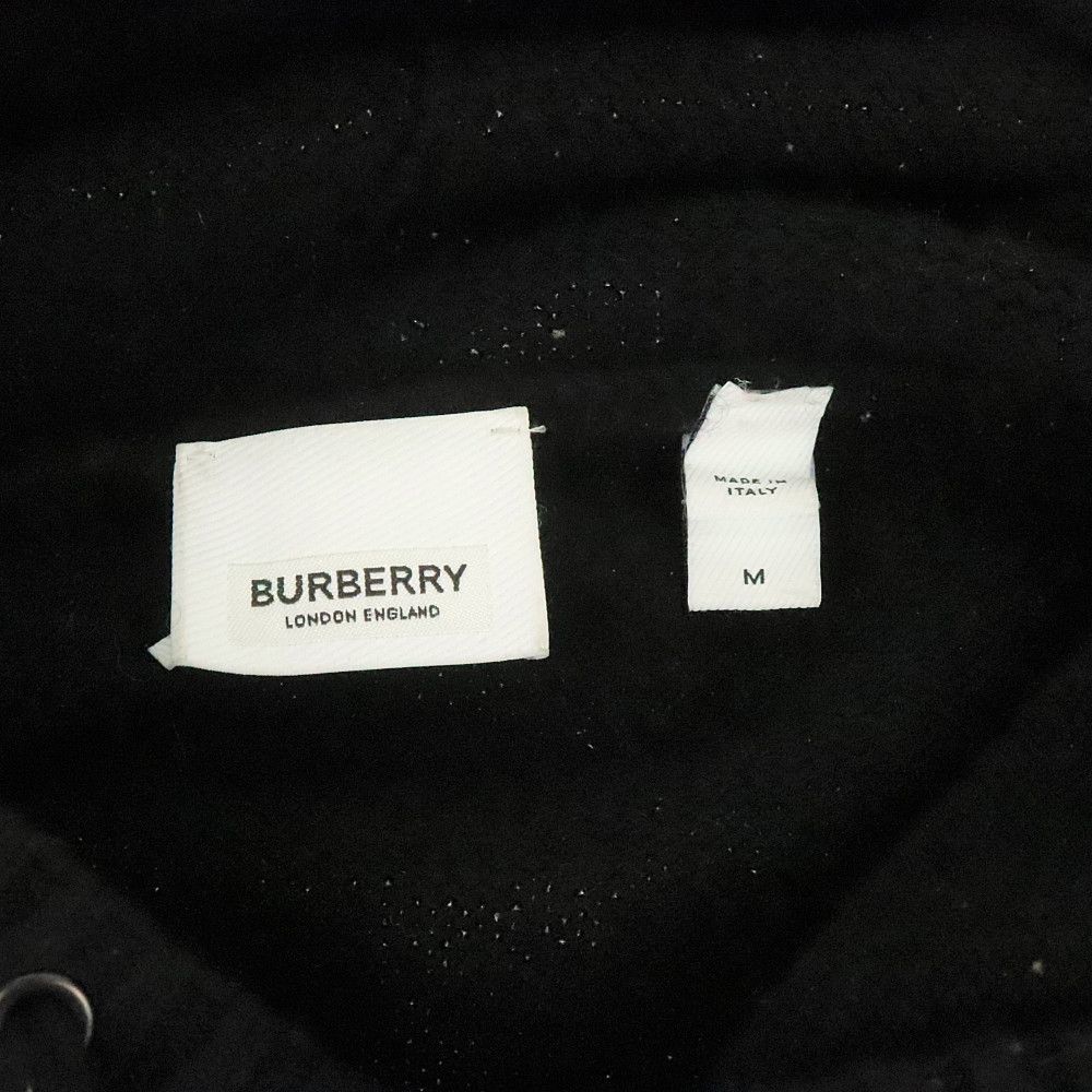 バーバリー BURBERRY ロゴニットパーカー サイズM 180/96A ブラック カシミヤ100％ メンズ 中古AB 271571_画像5