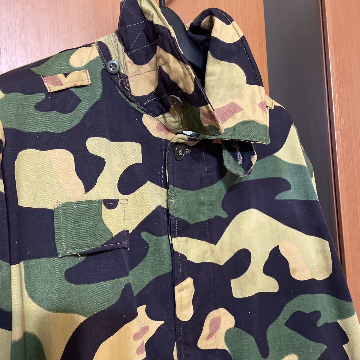 希少 チェコ軍61年製VINTAGEサラマンダーカモオーバーコート