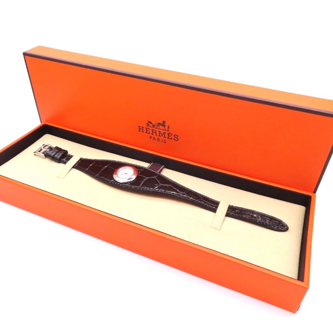 フォーブルマンシェット】HERMES 'エルメス 時計'ダイヤモンド☆極美品