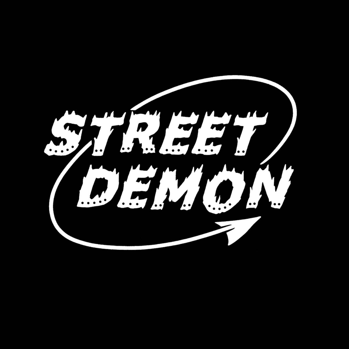 ■ STREET DEMON Tシャツ■Lサイズ（ブラックxホワイト）アメリカ　アメ車　DODGE DEMON MOPAR モパ－　デーモン_画像2