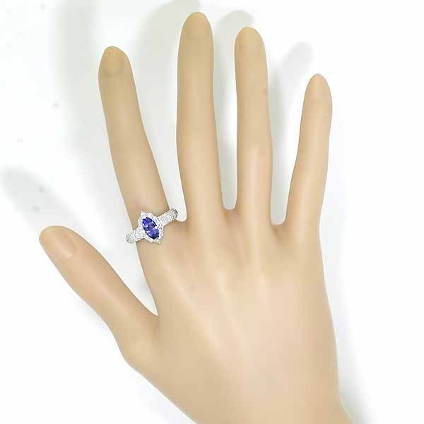 タンザナイト 1.03ct ダイヤモンド 0.91ct リング プラチナ Pt900