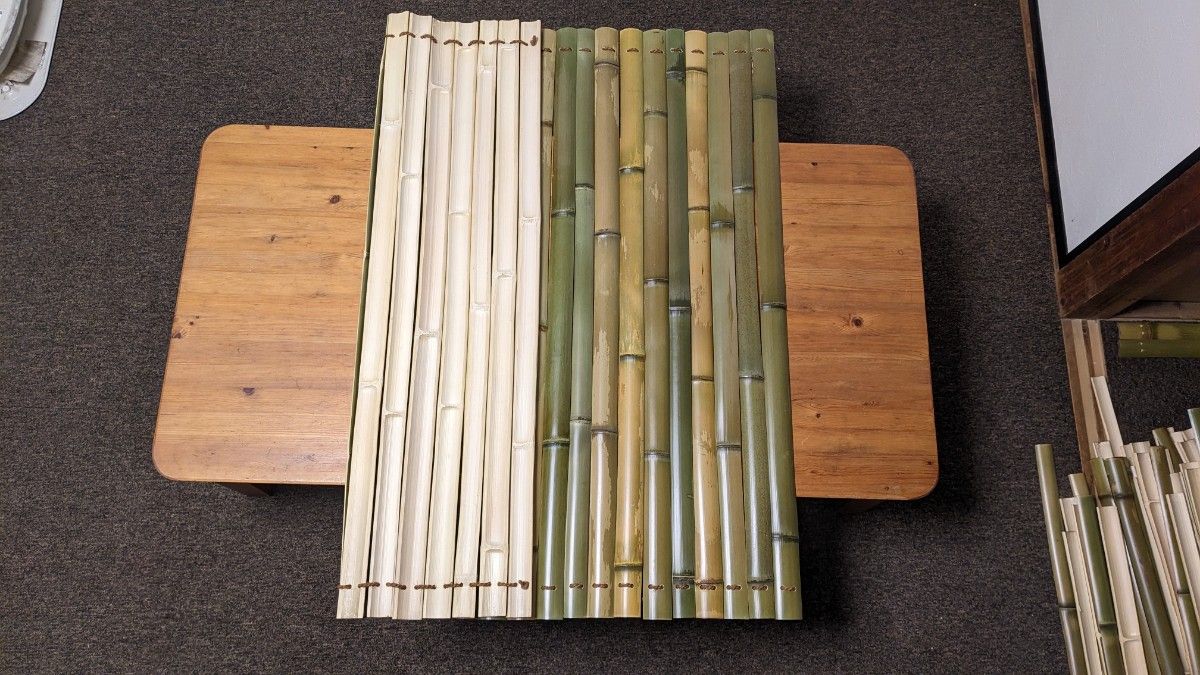 竹】【DIY】竹すのこ 竹すだれ 竹垣 目隠し 古民家DIY 建仁寺晒竹 真竹