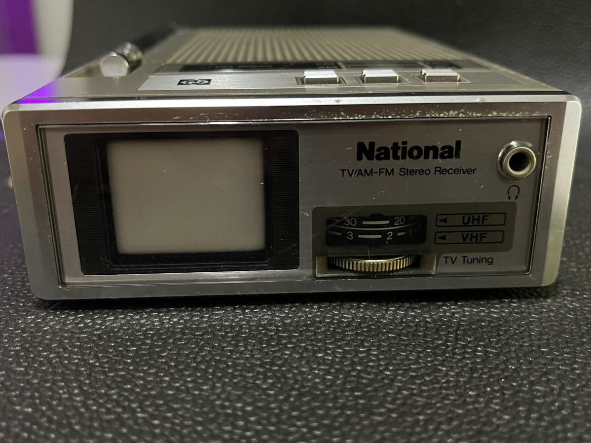 1円~National ナショナル TV/AM-FM Receiver 昭和レトロ TR-1020_画像3