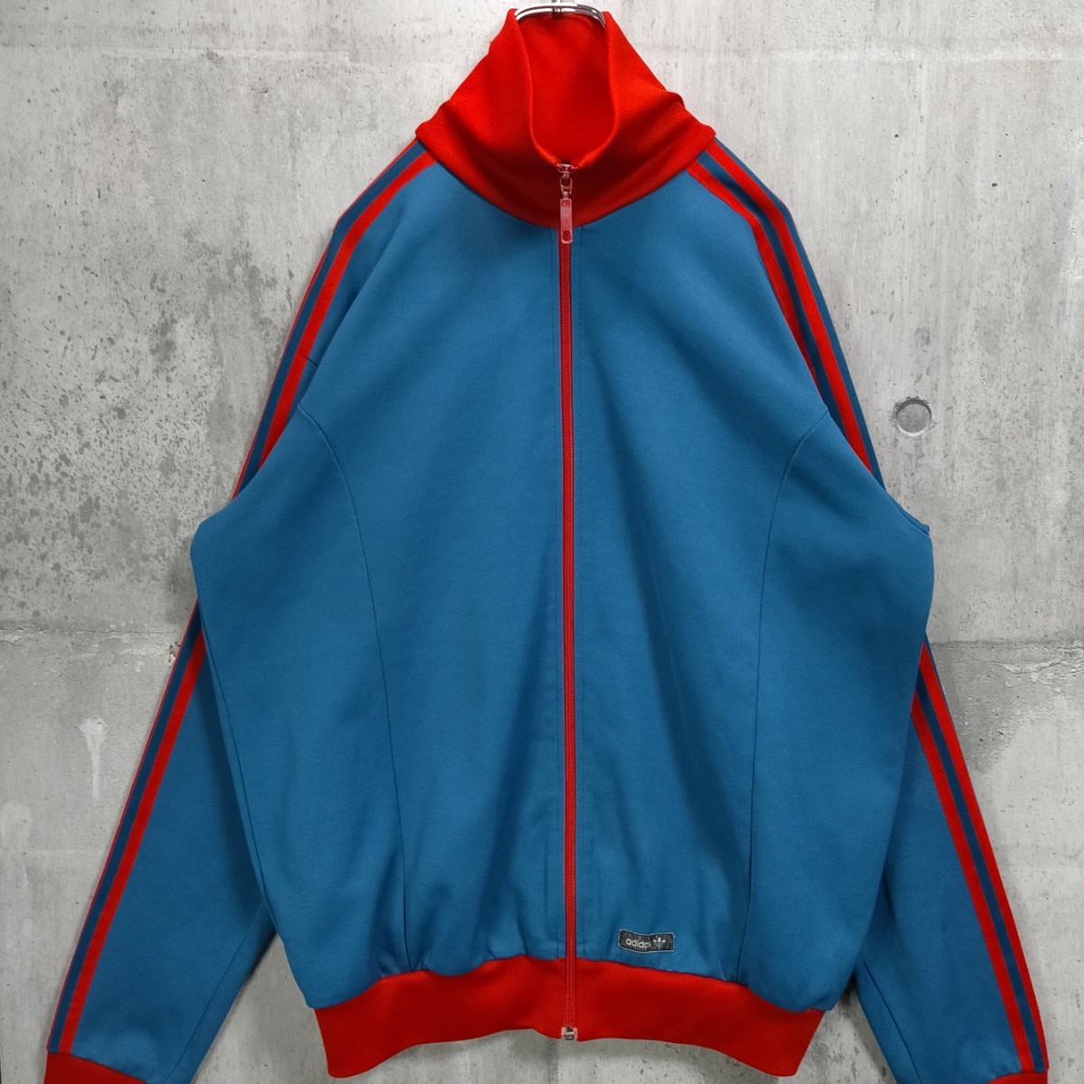 激レア 5XL adidas アディダス ブルー 青 赤 レッド Blue Red ジャージ