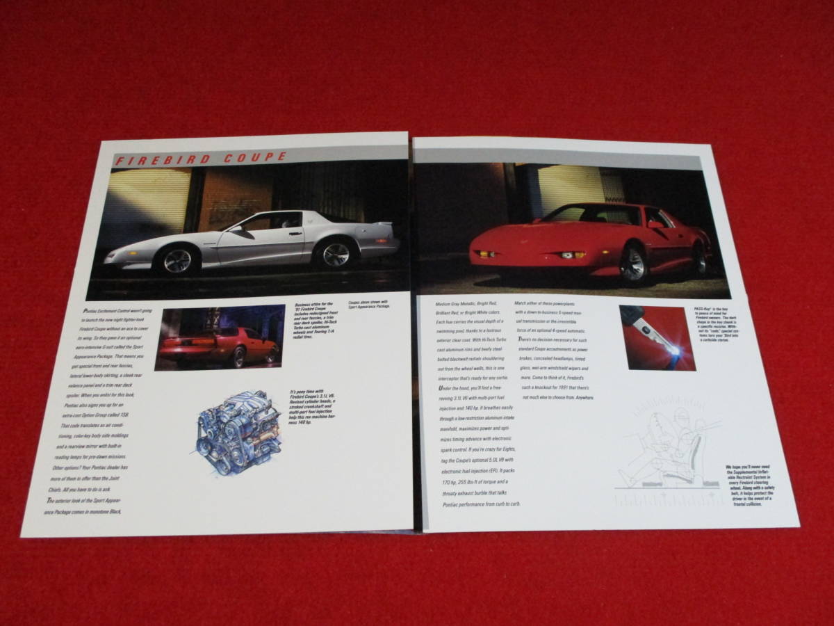 ! GM PONTIAC FIREBIRD 1991 Heisei era 3 catalog!