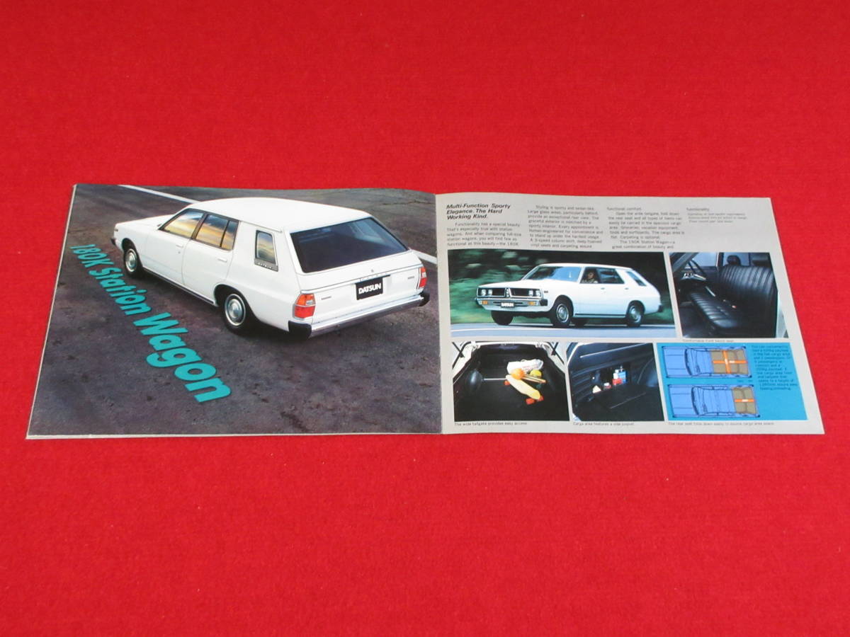 * DATSUN 180K 240KGT left hand drive 1977 Showa era 52 catalog *