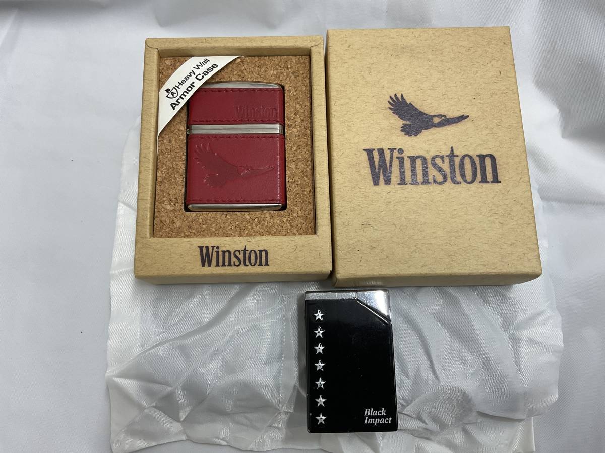 中古品 Winston ウィンストン ガスライター シルバー - 通販