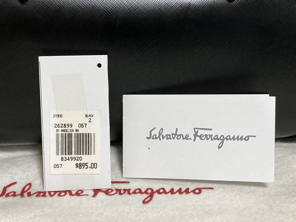♪超美品 フェラガモ 本革 ミニボストンバッグ ANGELICA黒 NERO ♪超美品 フェラガモ 本革 ミニボストンバッグ ANGELICA黒 NERO