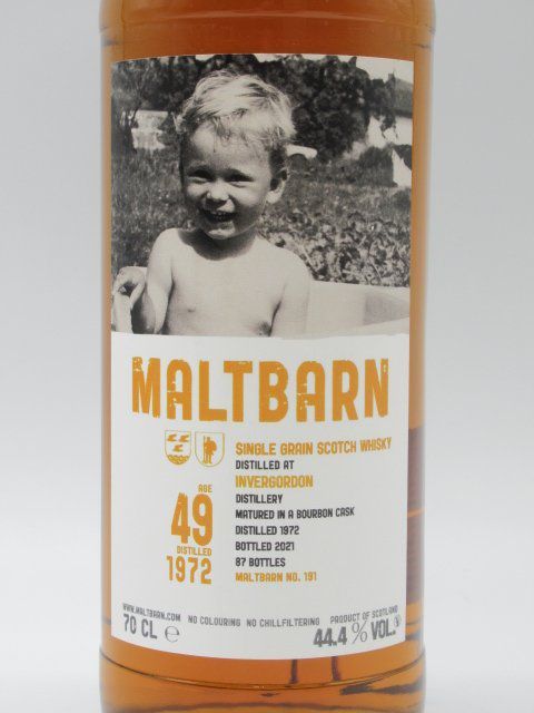  in va- Gordon 49 year 1972 Bourbon casque single g lane ( malt bar n) 44.4 times 700ml