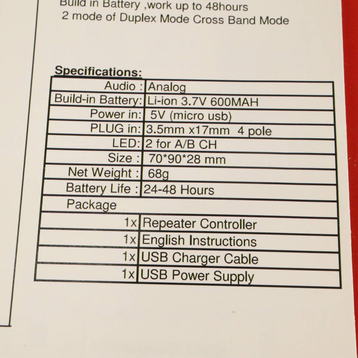 [ domestic sending * free shipping ] mobile wireless for simple repi-ta system wireless relay vessel Kenwood /BAOFENG/.. specification cable attaching English manual attaching 