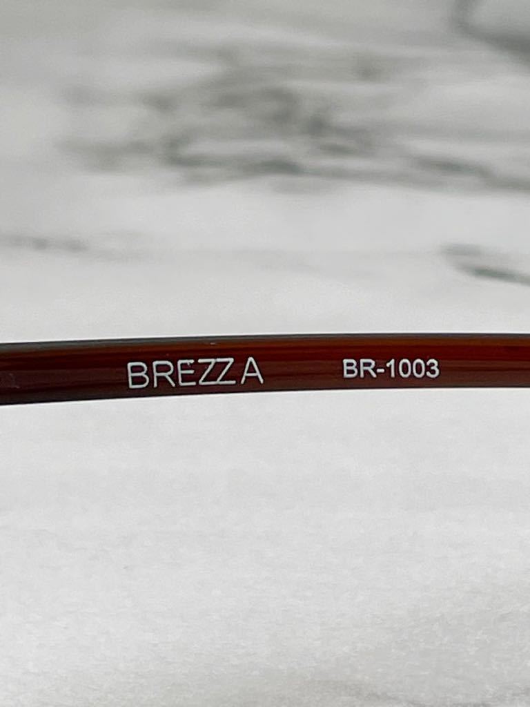 BREZZA BR1003 ブリーズ スクエア型 ダークブラウン 眼鏡 良品_画像3