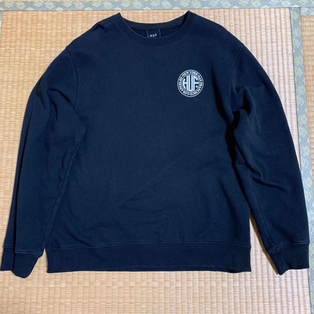 【希少】HUF ハフ サークルロゴスウェット トレーナー ブラック 黒 M