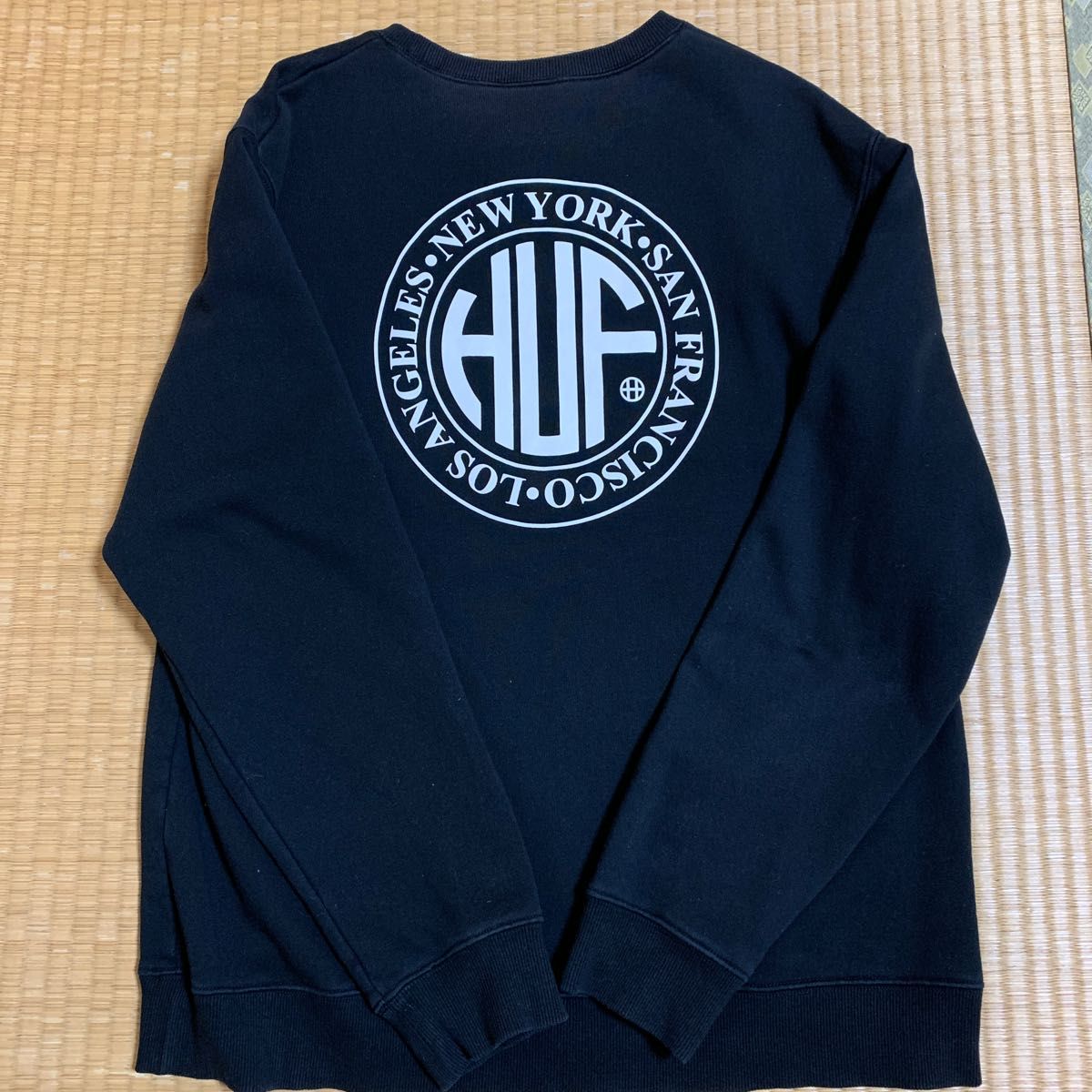 【希少】HUF ハフ サークルロゴスウェット トレーナー ブラック 黒 M
