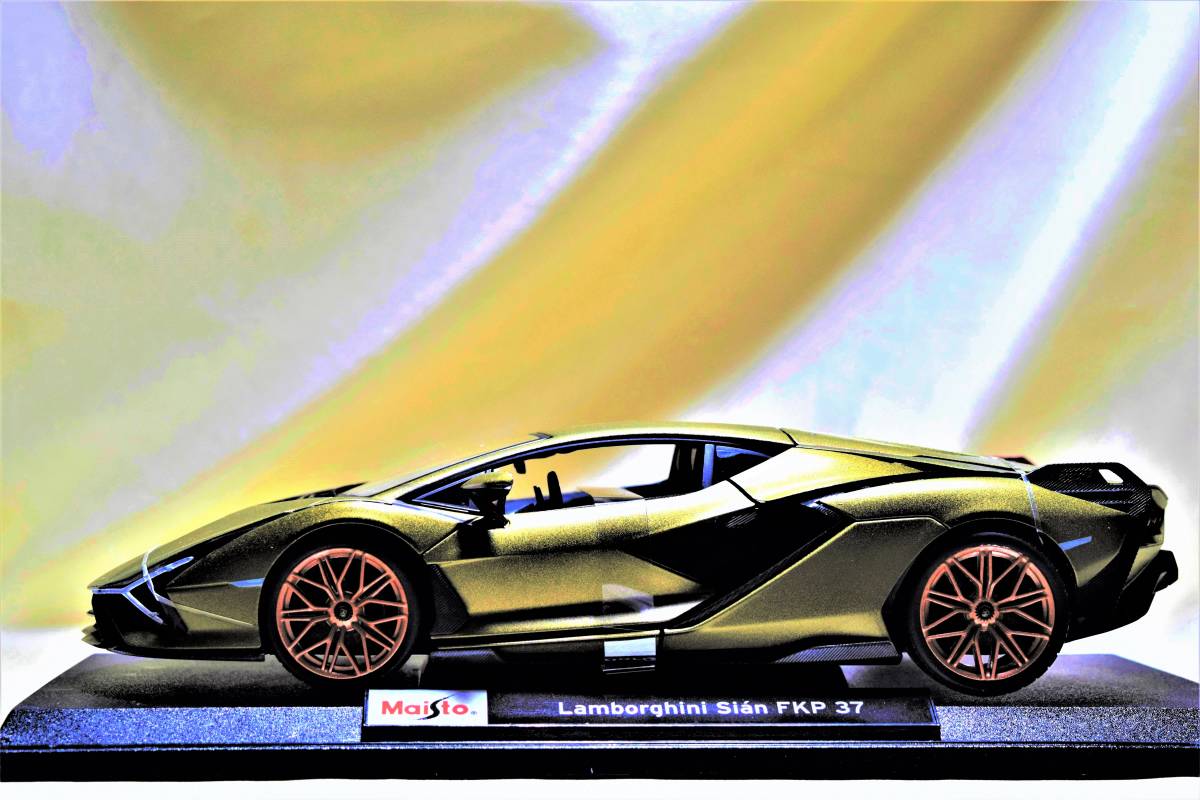 新品マイスト1/18 【Maisto】■Lamborghini Sian FKP 37/レア/■BMW/ポルシェ/フェラーリ/アウディ/メルセデス/ランボル/オートアート/京商_画像2