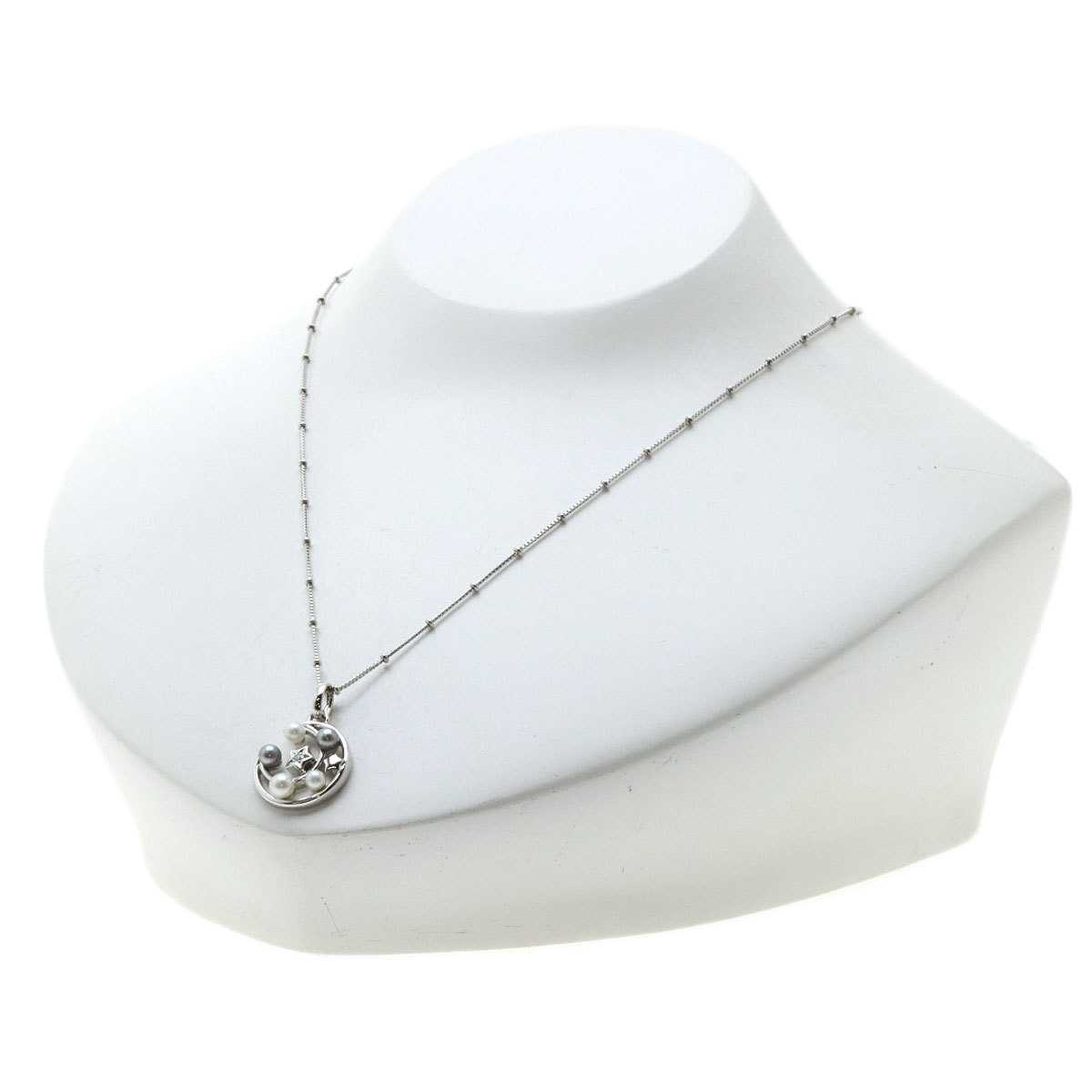 TASAKI タサキ ダイヤモンド スター ムーン モチーフ パール 真珠