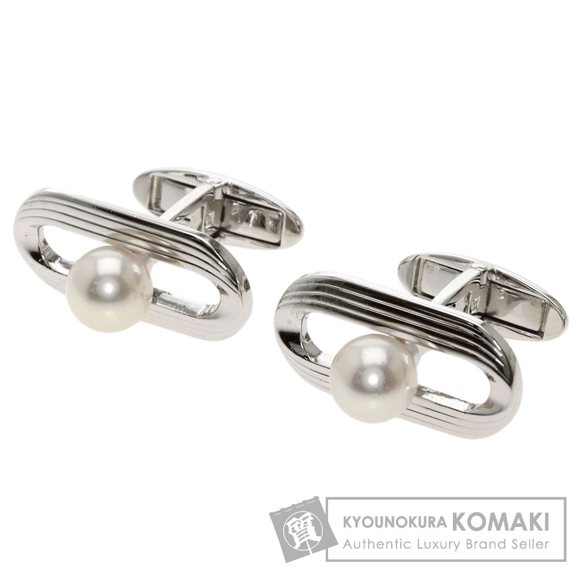 ☆大感謝セール】 MIKIMOTO ミキモト 中古 メンズ シルバー カフス 7mm