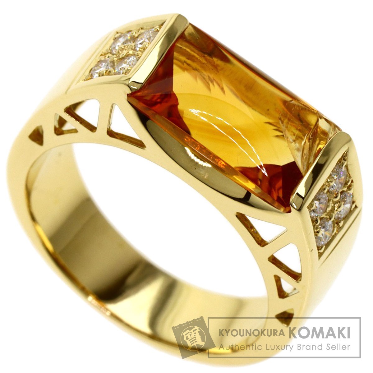 オリジナル ダイヤモンド シトリン タサキ TASAKI リング・指輪 中古