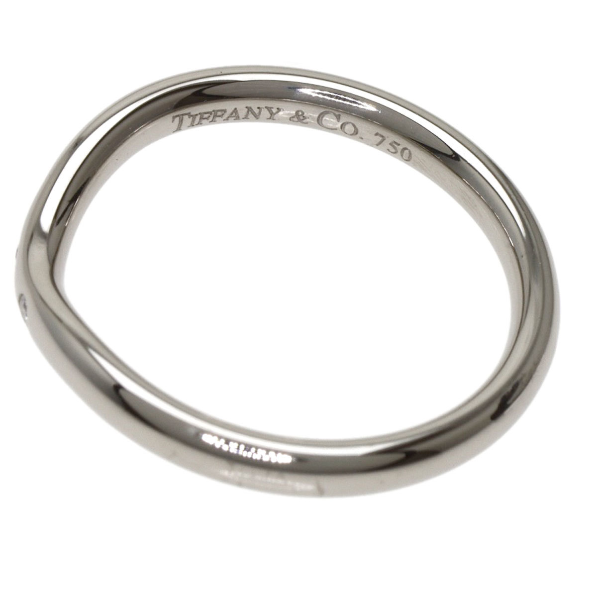 TIFFANY&Co. ティファニー カーブドバンド 3P ダイヤモンド リング
